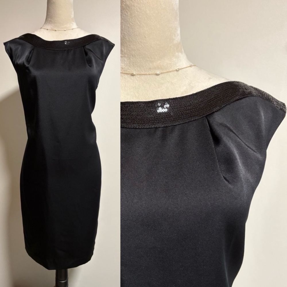 CK Sequin Boatneck Dress